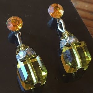 Amber-colored Earrings